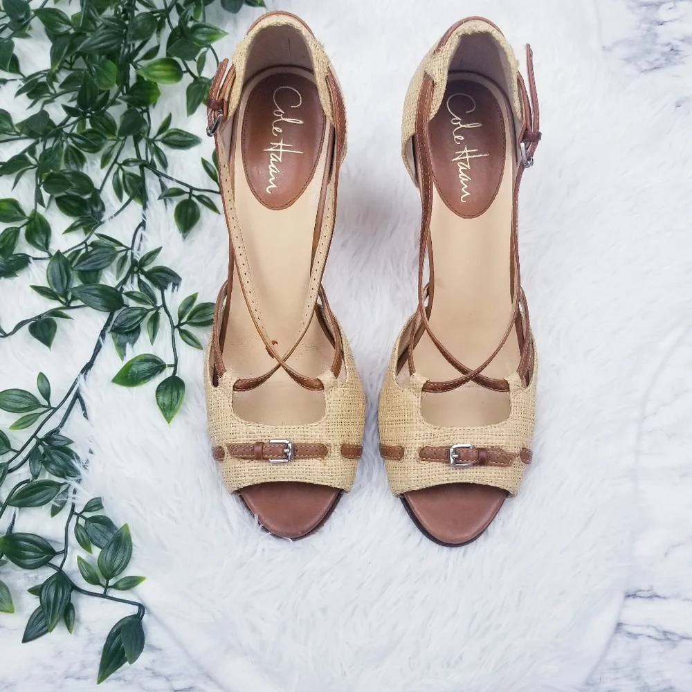 Cole Haan Nantucket Air Max Wedge Sandal EUC - Picture 3 of 8